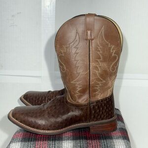 Smokey Mountain Boots Size 11.5 Square Toe Faux Ostrich